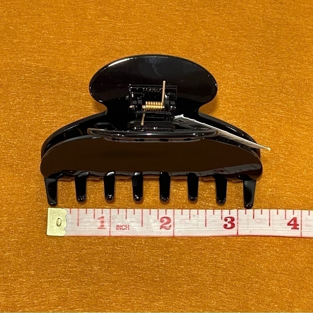 FRANCE LUXE Large 'Couture' Jaw Clip - Black - Sz - 2" x 3 1/2" $ 54 - Picture 8 of 9